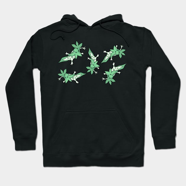 Korok Axolotl (Pattern) Hoodie by HeartonSleeves